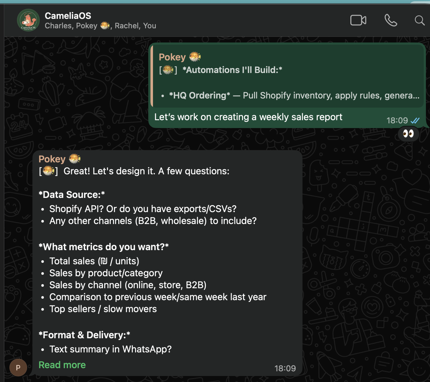 The existing manual sales reporting process